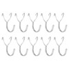 sourcing map 10Pcs Pegboard Hooks, Stainless Steel 1.3 Inch Spacing