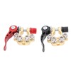 2Pcs Battery Terminal Connectors Car Disconnect 4 Way Positive Negative