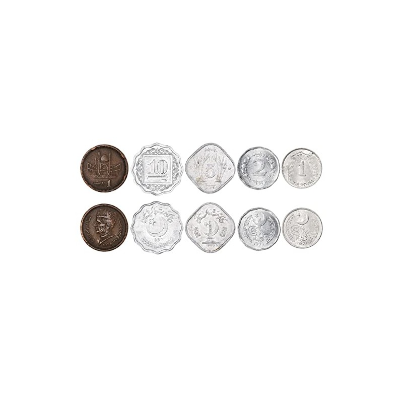 Pakistan 5 Mixed Coins | 1 Paisa - 1 Piece