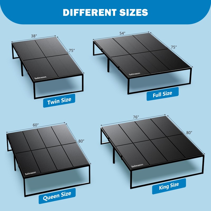 Sellmazon Bunkie Board Full Size (54x75''), Heavy Duty10mm Bed Boards