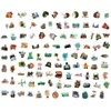 Koilife 100Pcs Vintage Travel Stickers Waterproof PVC Scrapbooking Stickers