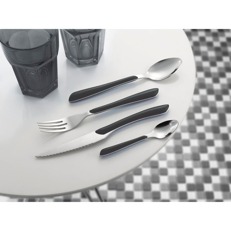 Amefa ECLAT Cutlery for 4 People, Stainless Steel with High-Quality