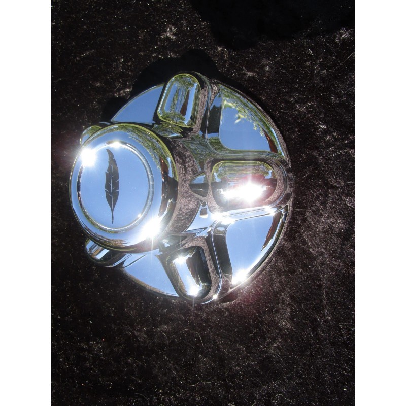FEATHERLITE 5 lug 4.5" Bolt Circle Trailer Chrome Center Hub