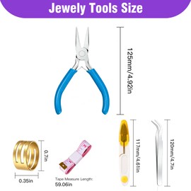 Jewelry pliers Needle Nose Pliers Jewelry Making Starter Kit 4.5 Inch