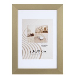 KM Foto Picture Frame Wood Plexi Acrylic Frame Square Collage Wall Decoration Poster S215: Colour: Gold | Format: 29.7 x 42 A3