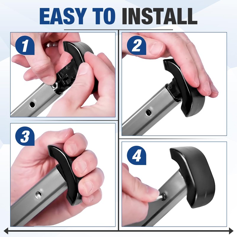 4 Pcs Walker Ski Glides with 4 Pcs Ski Glide
