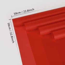 NESCCI NESCCI 20 Sheet Flower Wrapping Paper - Waterproof Floral Bouquet Wrapping Paper, Florist Supplies Packaging Paper for Wedding Birthday Gift DIY (Red)