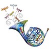 CafePress French Horn Round 4" MDF Holiday Ornament