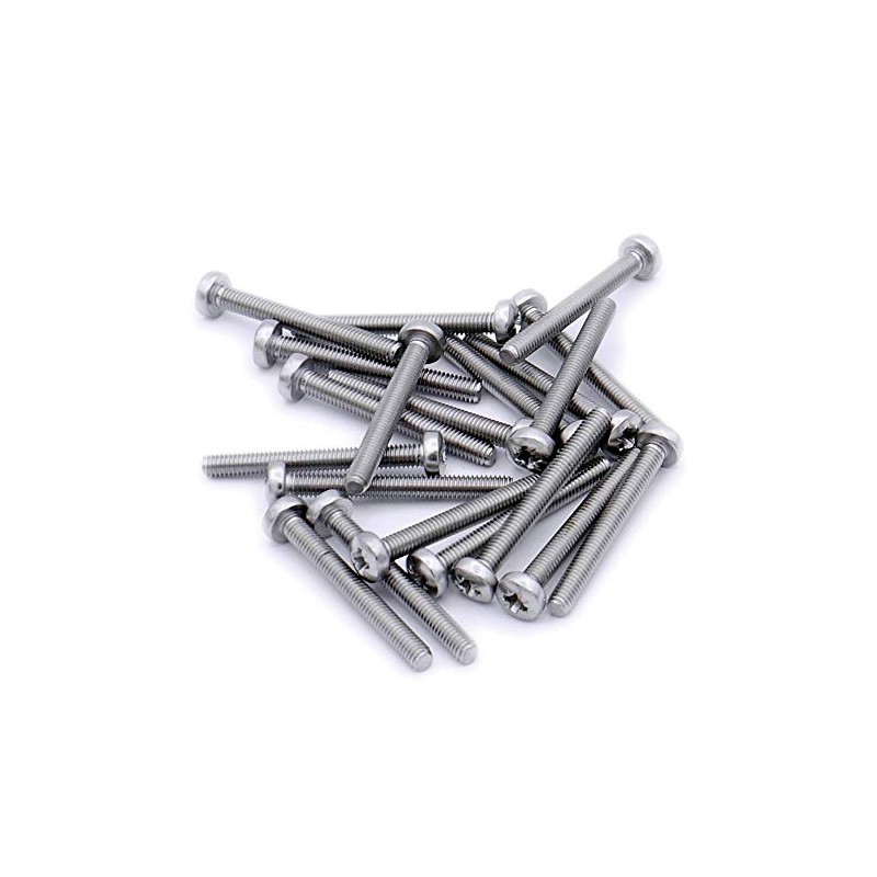 M3 (3mm x 40mm) Pozi Pan Machine Screw (Bolt) -