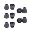10pcs Double Flange Earbuds Replacement Tips Eargels Silicone Ear Tips