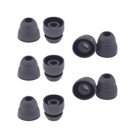 10pcs Double Flange Earbuds Replacement Tips Eargels Silicone Ear Tips Compatible with Beat by dr dre Powerbeats 2 Powerbeats 3 Wireless Stereo Earphones