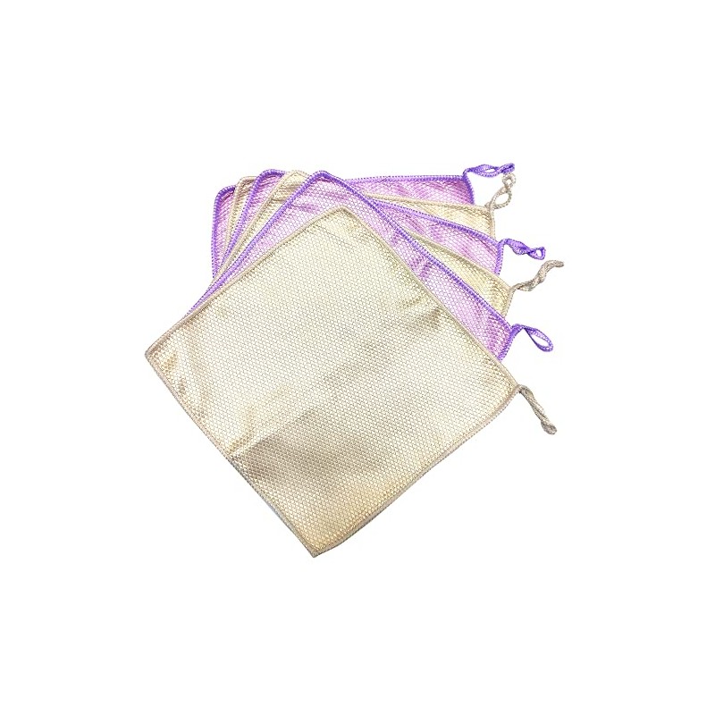 RUIYUNZHUZHU 6 Pcs Microfiber Cleaning Cloth Fish Scale Cleaning Cloths