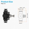 sourcing map PSA-1/4 Air Flow Control Valve Push to Connect