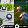 GOODFOEVER Rock Solar Garden Lights(2pcs), Super Bright Solar Spot Lights,