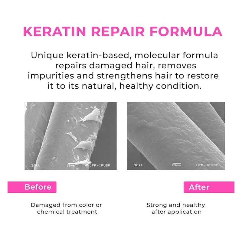 Kashmir Keratin Ceramic Hair Mask,deeply conditions dry, damaged hair, repairs