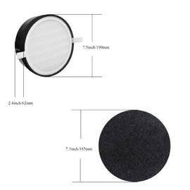 LV-H132 Filter Replacement for Levoit LV-H132 Air Purifiers Carbon Ture Hepa and Carbon Filter for LV-H132-RF Filter Replacement Levoit Air Purifier Filter Accessories Effective Filter(Pack of 2)