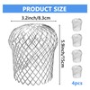 Hazrcvr Sieve Rain Gutter 4 Pieces Gutter Strainer Downpipe Protection