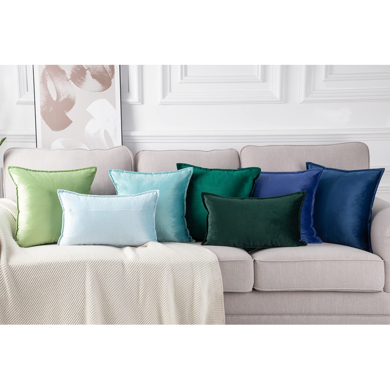 MADIZZ Set of 2 Super Soft Velvet Decorative Throw Pillow