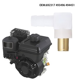 YINETTECH 2pcs Carburetor Fuel Fitting Carb Hose Connector Replacement Part 692317 493496 494451 Compatible with Briggs & Stratton Snowblower Lawn Tractor