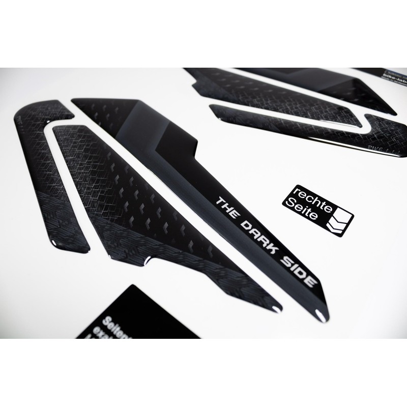 Tankpad Knee-Pad Sticker Compatible with Yamaha MT-125 Tech Black 2024
