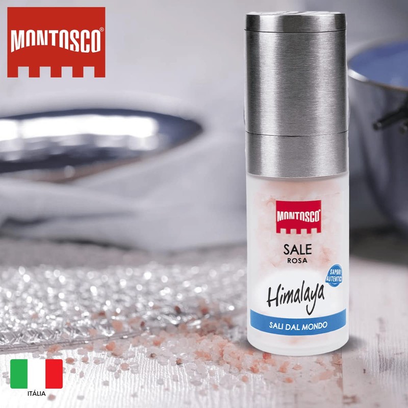 MONTOSCO Pink Himalayan Salt (Ceramic Mill) 3.2 oz (90 g)