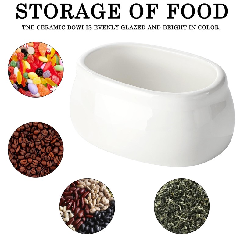 zeeooil Sugar Packet Holder 2 Pieces Ceramic Sugar Containers (White)