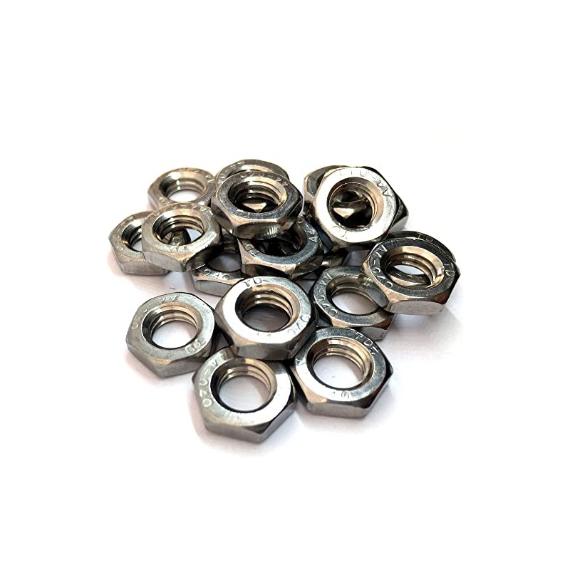 M8 Thin Nut DIN439, A4 (316) Stainless Steel (Pack of