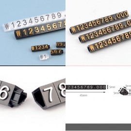 3P price tag set store price tag price indicator price sign board price tag stand Showcard 7mm transparent/gold 2ea