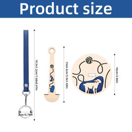 Asphodelia 3PCS Portable Wrist Yarn Holder,Prevent Yarn Tangling Portable Crochet Yarn Holder Knitting Accessories with Wrist Strap for the Craft Lovers