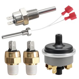 RUHUALIFE Pool Heater Repair Kit Stack Flue Sensor, Thermistor, High Limit Switch, Water Pressure Switch, 140F Gas Shutoff Switch Compatible with Pentair Sta-Rite MasterTemp Max-E-Therm