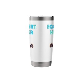Unique Cat Lover Saying Egg spert Hunter Funny Easter Stainless Steel Insulated Tumbler