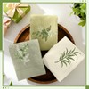 Tingjoo 3 Pcs Eucalyptus Leaves Hand Towels Farmhouse Green Fingertip