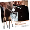 Alipis 2sets Stainless Steel Ice Cube Tongs for Cooking Multi-Purpose