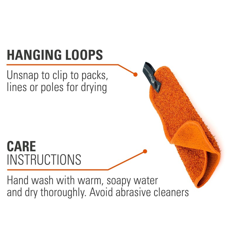 GSI Outdoors Camp Cloth, Unisex Adult, Orange, L