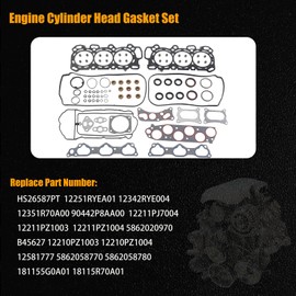 AUCERAMIC HS26587PT Engine Cylinder Head Gasket Set Fit for 2010-2013 Acura MDX ZDX 2009-2012 RL 2009-2014 TL 3.7L 3664CC V6 Gas SOHC J37A1 J37A2