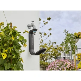 GARDENA Liano TapFix hose storage holder: For storing a Liano hose up to 20 m long, installed without screws, UV and frost-resistant, compatible with G 1, G 3/4 and G ½ inch threads (18590-20)