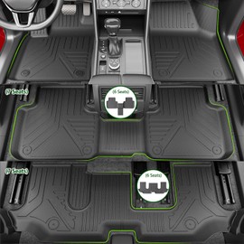 xipoqix Floor Mat Compatible with 18-25 Volkswagen VW Atlas Cargo Mat Trunk Liner Cargo Liner Backrest Replacement for 2018-2025 Volkswagen Atlas Accessories