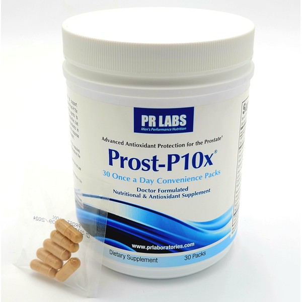 Prost-P10x Doctor Formulated Prostate Supplements for Men, Saw Palmetto, Beta Sitosterol, Prostatitis & BPH Relief, Reduce Frequent Urination & Bathroom Trips (30 Packs, 1 Month Supply)
