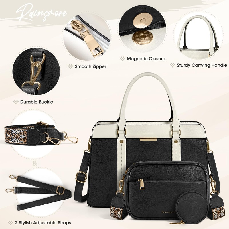 RAINSMORE Purses and Handbags for Women, Fashion Tote Handbag Top