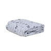 Playette Printed Travel Cot Fitted Sheet, White and Grey Elephants
