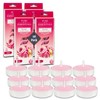 Rose Scented Candles 4 Pack - 40 Total Rose Scented