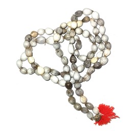 Utkal Crafts Natural Vaijayanti Seed Jaap Mala | Rosary | For Meditation, Japa, Prayer and Chanting | (5mm wide Bead Size)