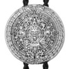 Bowties.jp prt0242 Mayan Calendar Silver Coin Loop Tie Necklace Polar
