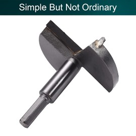 Hegebeck Forstner Drill Bits 3.1" Woodworking Hole Saw Boring Drill Bits Carbide Wood Drilling Cutter with 2/5inch Hex Handle for Wood Plastic Plywood