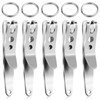 Tweruna 5 Pack Deep Carry Pocket Clip with Keychain, Heavy