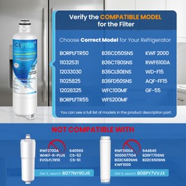 ICEPURE Refrigerator Water Filter Replacement for Bosch Ultra Clarity Pro BORPLFTR50, BORPLFTR55, 11032531, 12033030, 12028325, 11025825, B36CT80SNS, B36CL80ENS, WFC100MF, WFS200MF, RA450022, 3PACK