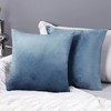 Deconovo Set of 2 Large Crushed Velvet Cushion Covers 65cm