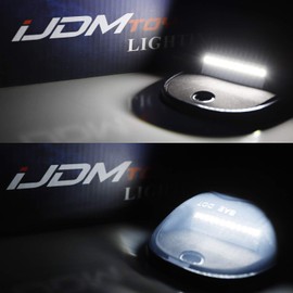 iJDMTOY 5pcs Smoked Lens Cab Roof Marker Lamps w/Xenon White Full Strip LED Lights Compatible With Chevy Dodge Ford GMC Heavy Duty or Super Duty Trucks