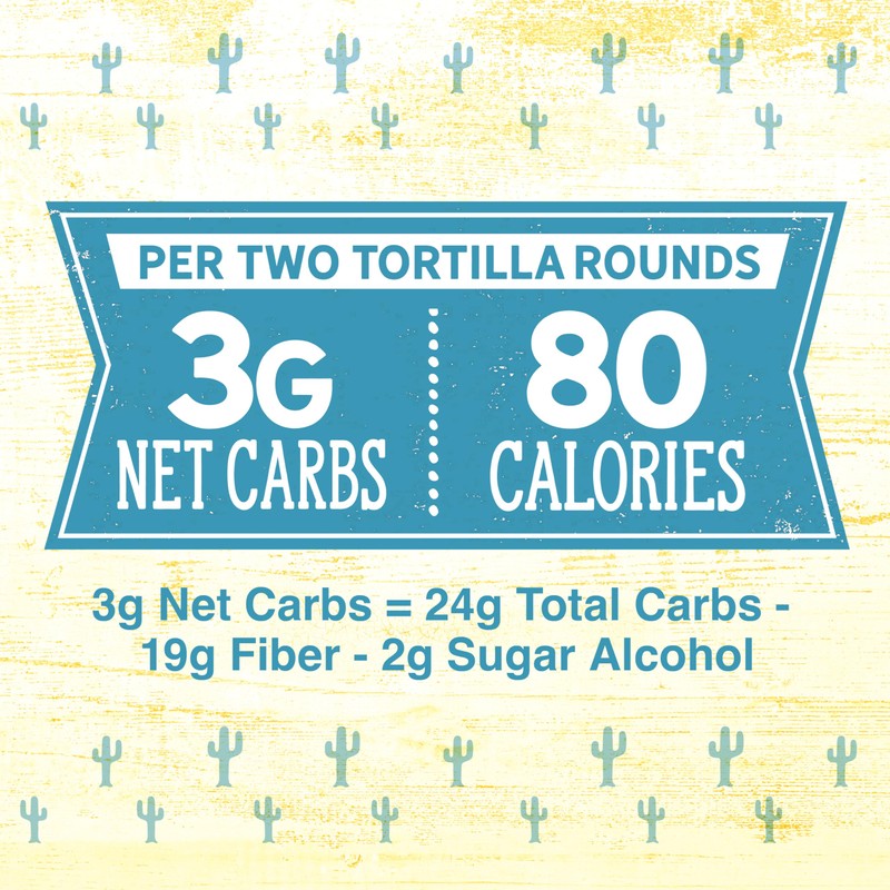 Old El Paso Carb Advantage Tortilla Rounds, 3g Net Carbs,