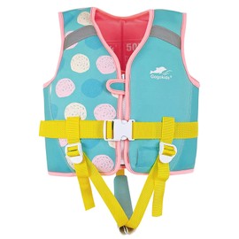 Gogokids Kids Swim Vest, Toddler Floaties Jacket for 20-50 lbs Girls and Boys, Float Swimwear with Adjustable Safety Strap for 2-7 Years